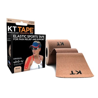 KT Tape Original 10-Inch Precut Kinesiology Tape (Beige)